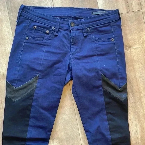 Rag & Bone Grand Prix Motocross Legging Jeans Sz 25 - Picture 4 of 10